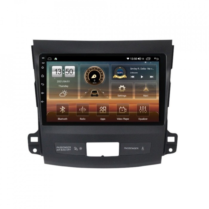 Navigatie dedicata cu Android Peugeot 4007 2007 - 2013, 4GB RAM, Radio GPS Dual