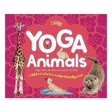 Carte Yoga Animals in Engleza pentru Copii 5-8 ani, inspirata de pozitiile animalelor.