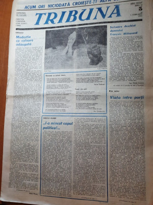ziarul tribuna 1 februarie 1990-articol revolutia romana,procesul de la brasov foto