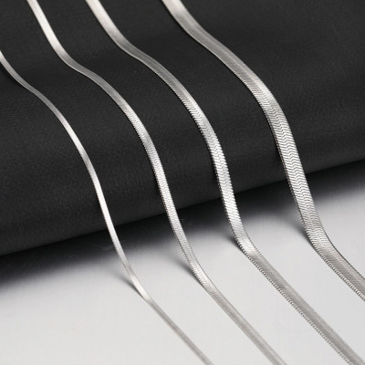 Lantisor Inox Argintiu Snake 4 grosimi - N1322 (GROSIME: 2 mm) foto