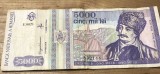 (1) Romania bancnota 5000 lei 1993 mai