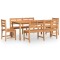 Set de sufragerie de gradina, lemn masiv de tec, 5 piese