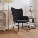 Gossi scaun balansoar, negru, material textil