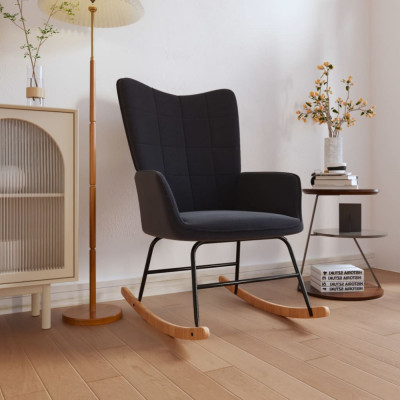 Gossi scaun balansoar, negru, material textil foto