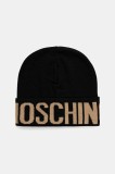 Moschino căciulă de l&acirc;nă culoarea negru, M3349 65457