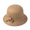 Palarie dama bej rotunda
