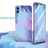 Husă Silicon Watercolor Samsung Galaxy A52s 5G - Winter Snow, Protecție Premium
