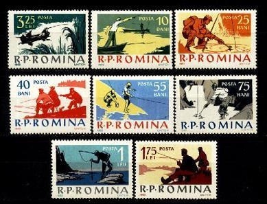 B0778 - Romania 1962 - Pescuitul Sportiv 8v.neuzat,perfecta stare foto