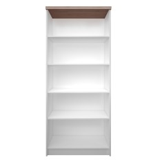 Biblioteca 5 polite din pal alb stejar sonoma Topty 80x33x183 cm