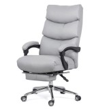 Scaun directorial OFF 422, perne duble, piele ecologica, suport picioare retractabil, mecanism a-sincron, 120 kg