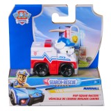 Vehicul cu figurina, Paw Patrol, Pup Squad Racers, Marshall, 20156335