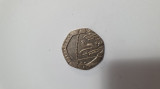 Moneda de cupru-nichel 20p Pence 2015 Regatul Unit, Europa