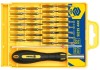Set Surubelnita cu Biti VOREL, 32 Bucati, CrV6150, Diverse Tipuri (Drepti, Phillips, Torx, Hex), Cutie Depozitare