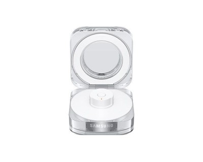 Carcasă &amp;icirc;ncărcare Samsung Galaxy Ring pentru Galaxy Ring, Mărimea 12, Albă, Blister EP-QQ502CWEGWW foto