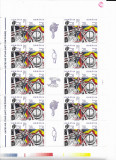 Romania 2002 - Uniti vom invinge, in coala de 10 serii+5viniete, MNH, LP 1581b, Nestampilat