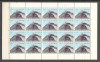 Japonia.1965 Statia meteorologica Fujisan-coala SJ.89, Nestampilat