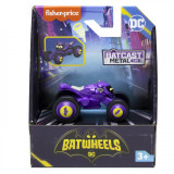 FISHER PRICE BATWHEELS MASINUTA METALICA BIBI MOTOCICLETA LUI BATGIRL 1:55, Mattel