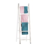 Cumpara ieftin Scara decorativa lemn alb 42 x 148 cm