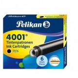 Patroane cerneala 4001, dimensiune standard, culoare negru, set 6