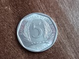 C50 - Moneda foarte veche - Insulele Caraibe de Est - 5 centi - 2010, America Centrala si de Sud