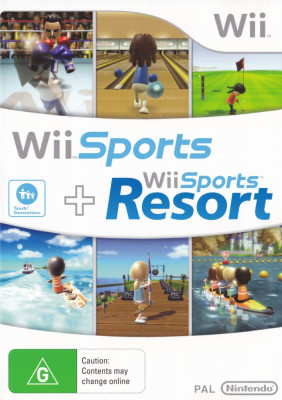 Wii Sports Nintendo+Wii Sports Resort joc Wii classic/Wii mini/,Wii U foto