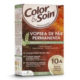 Vopsea de par fara amoniac, fara silicon, blond cenusiu deschis, 10A, Color&amp;Soin