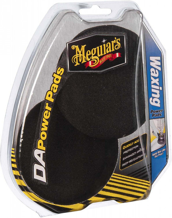 Burete Fin Ceruire Meguiar&#039;s DA Waxing Power Pads, 101mm, 2buc