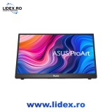 Monitor profesional portabil LED IPS Asus ProArt Display 14", Full HD, USB-C, Touchscreen, Negru