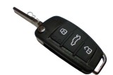Cumpara ieftin Carcasa Cheie Audi A4 A3 A6 Q3 Q5 Q7 TT, Plastic ABS, 3 Butoane, Design Original, Inlocuire Rapida