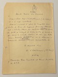 Ovid S. Crohmălniceanu - document vechi - manuscris, semnatura olografa