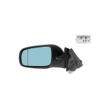 Oglinda exterioara Audi A6 (C4) Sedan 1994-1997/Avant 1994-1998 partea stanga View Max Albastra Asferica Carcasa Neagra, cu 5pini