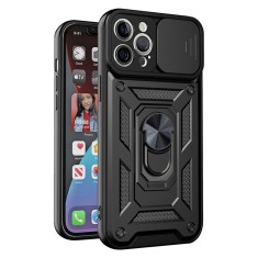 Husa iPhone 12 Pro Max protectie camera Asteroid GSM CamShield Series, negru