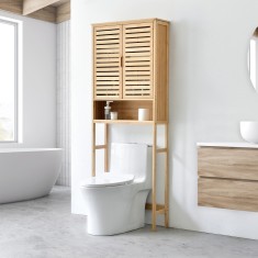 Dulap deasupra WC Geta cu 2 usi [en.casa] HausGarden Leisure foto