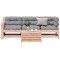 vidaXL Set mobilier de grădină cu perne, 4 piese, lemn masiv douglas 3250774