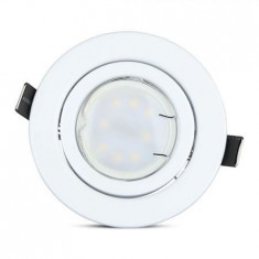 Set 3 spoturi led gu10 5w 3000k alb cald - alb