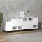 vidaXL Servante, 3 buc, alb, 60x35x70 cm, lemn prelucrat
