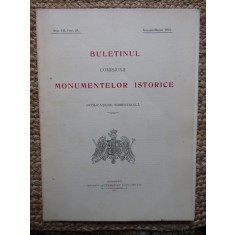 BULETINUL COMISIUNII MONUMENTELOR ISTORICE , PUBLICATIUNE TRIMESTRIALA ANUL VII , FASC. 25 , IANUARIE-MARTIE 1914