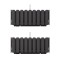 Set 2 jardiniere decorative cu suport metalic, sistem irigare,​​​​​​​ antracit, 38x18x16.2 cm, Boardee Fencycase W GartenVIP DiyLine