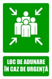 Indicator pentru locurile de adunare in caz de urgenta