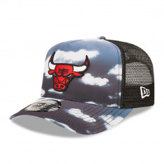 Sapca New Era trucker chicago bulls cloud all over print-Cod 7878454982