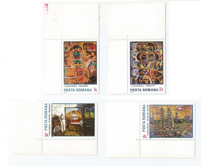 Romania, LP 1131/1985, Reproduceri de arta - I. Tuculescu, eroare, MNH