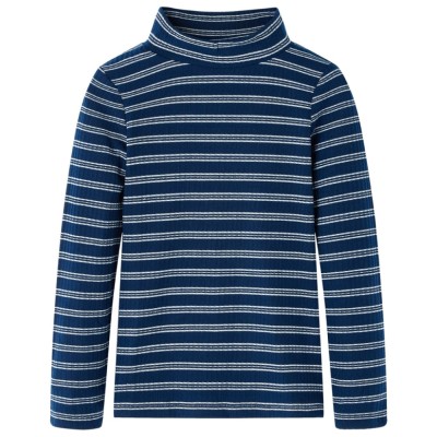 Tricou cu m&amp;acirc;neci lungi pentru copii, bleumarin, 140 foto