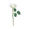 Floare decorativa artificiala, Trandafir, Alb, 30 cm, ATU-089554