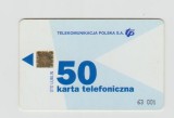 bnk card Cartele telefonice - Polonia - chip - Instruction - Blue (With CN:63 001) - Pol:D-001a