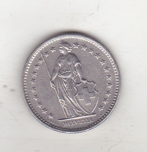 bnk mnd Elvetia 2 franci 1970