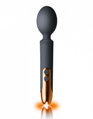 Vibrator Wand Oriel 10 Moduri Vibratii Silicon USB Negru 21.2 cm foto