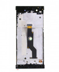 Ecran lcd display complet cu rama sony xperia xa1, g3121, g3112, g3125, g3116, g3123 alb foto