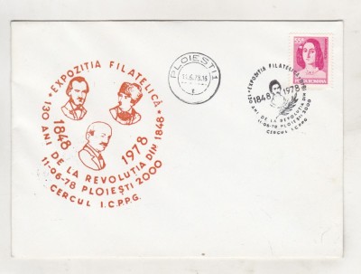 bnk fil Plic ocazional Expofil 1848-1978 Ploiesti Cercul ICPPG foto