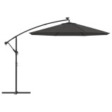 Cumpara ieftin Panza de Schimb pentru Umbrela de Soare Rotunda, Diametru 300 cm, Gri Antracit