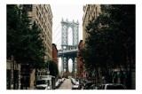 Tablou Canvas cu Podul Manhattan, , Multicolor, 39 x 26 cm, CMCLASS